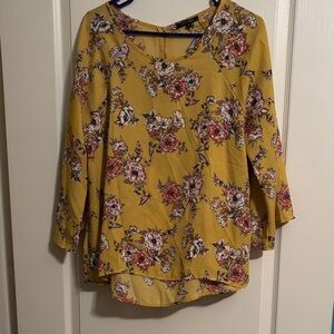 Papermoon Mustard Floral Blouse